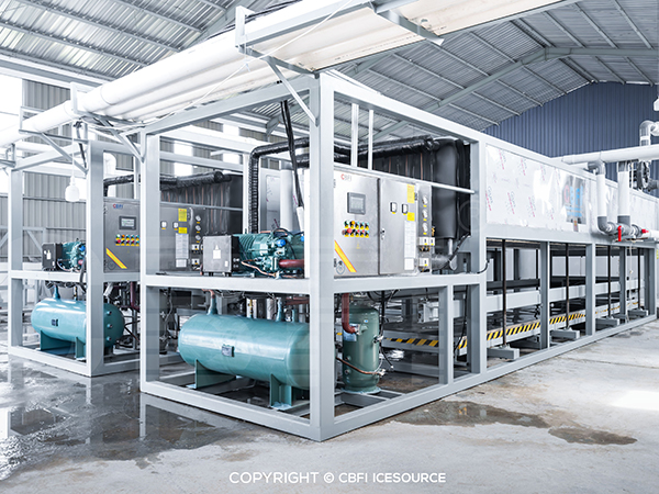 2 x 15-ton Direct Cooling Block Ice Machines for Indonesian Client