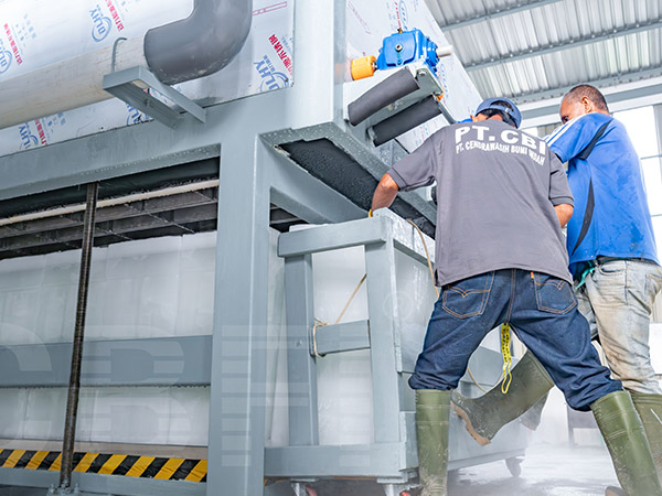 2 x 15-ton Direct Cooling Block Ice Machines for Indonesian Client